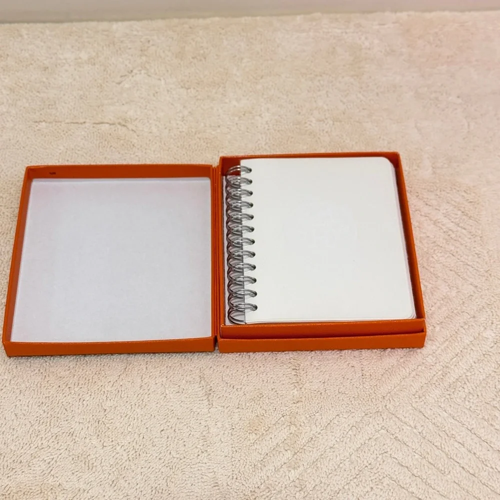Hermès Paris Spiral Bound Memo Notebook Refill White Horse Logo Unused